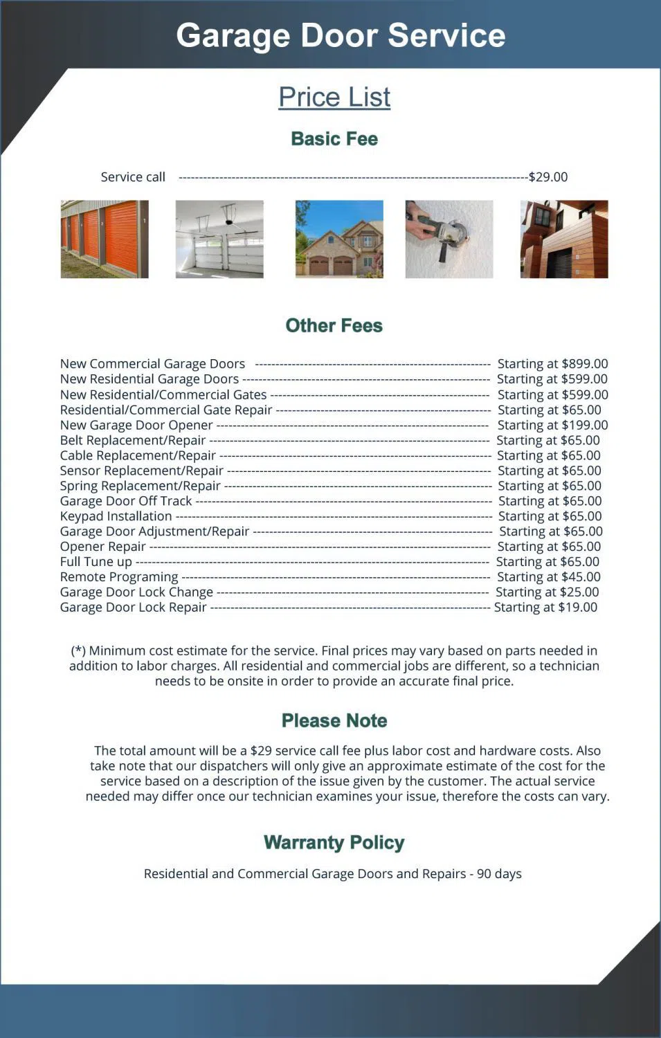 Exclusive Garage Door Service New York, NY 212-918-5389